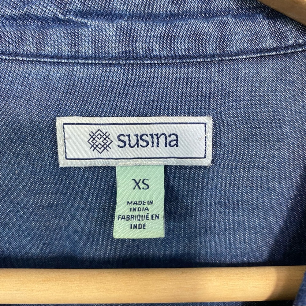 Susina-Chambray 100% tencel Button Up XS - Picture 5 of 7
